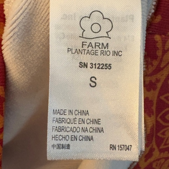 Farm Rio Bandana Dream Mixed Leopard Floral Patchwork Oversized Sweatshirt Sz S - Picture 10 of 14